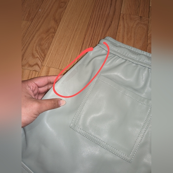 6. NWT JONATHAN SIMKHAI DOAH VEGAN LEATHER SHORTS - Picture 12 of 12